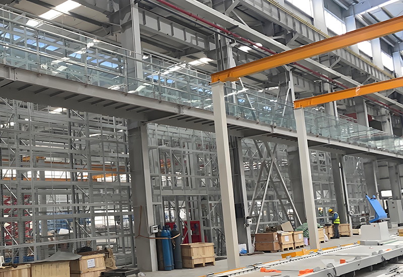 南京立为正仓储设备施工现场